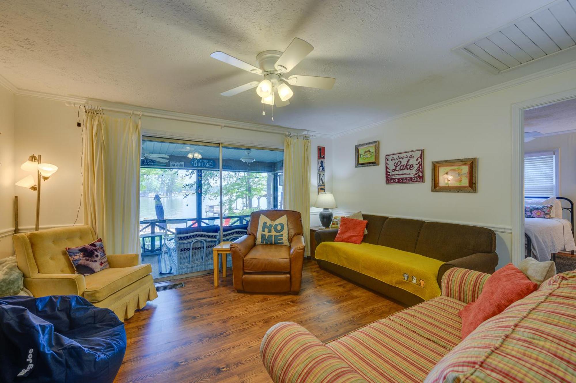 Lake Sinclair Crooked Creek Cottage With Fire Pit! Eatonton Екстериор снимка